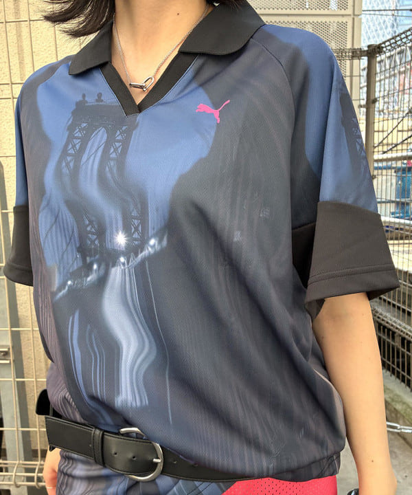 うららさんの「BEAMS WOMEN｜【別注】PUMA / PHOTO GRAPHIC GAME SHIRT」を使ったコーディネート