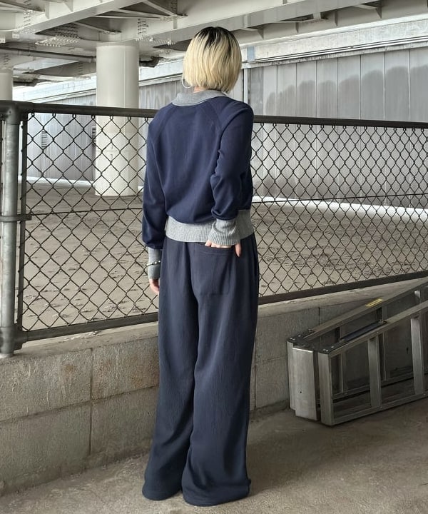 みやさかさんの「BEAMS WOMEN｜カラーブロック ニット ポロ」を使ったコーディネート