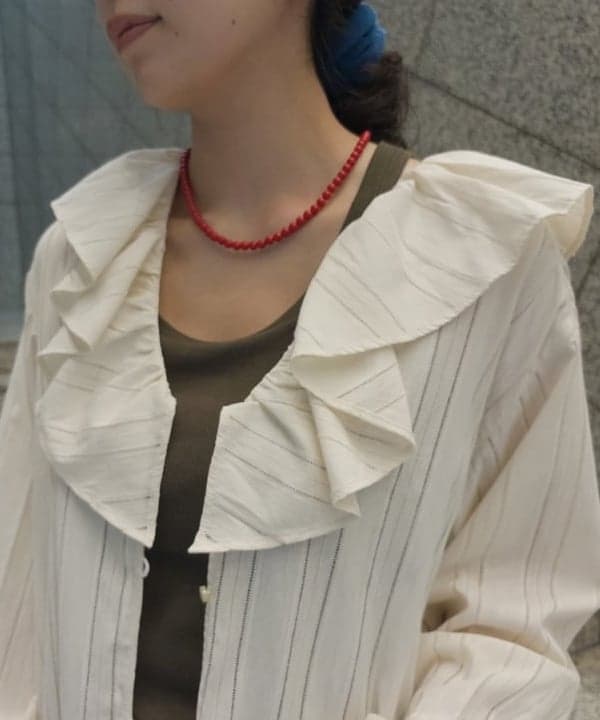 ばるたんさんの「BEAMS WOMEN｜ドビー ストライプ ワンピース」を使ったコーディネート