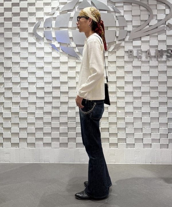 三宅 雄平さんの「BEAMS WOMEN｜ヘンリーネック Tシャツ」を使ったコーディネート