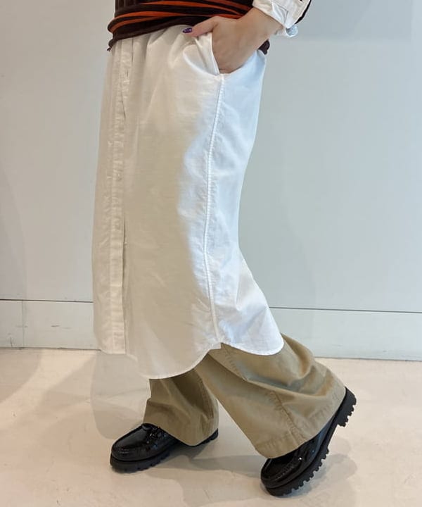 エノモト アミさんの「BEAMS WOMEN｜ワイド チノ パンツ」を使ったコーディネート