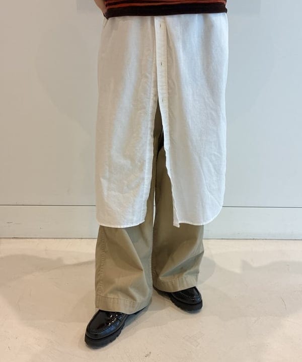 エノモト アミさんの「BEAMS WOMEN｜ワイド チノ パンツ」を使ったコーディネート