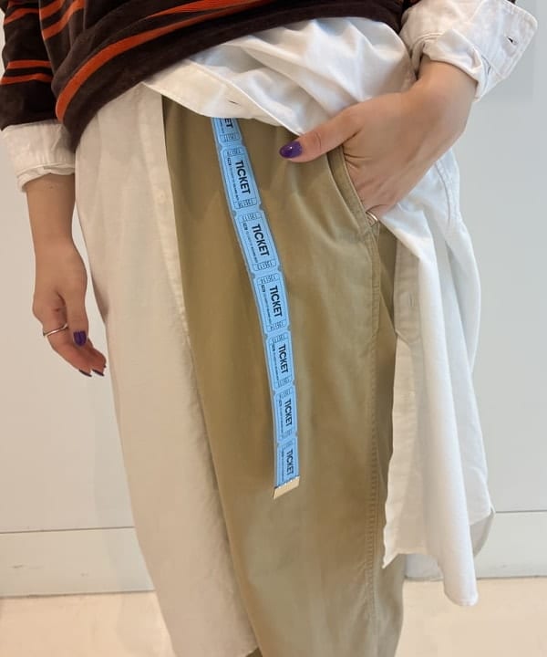 エノモト アミさんの「BEAMS WOMEN｜ワイド チノ パンツ」を使ったコーディネート