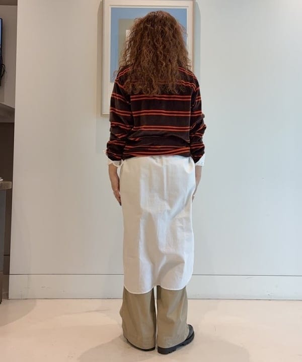 エノモト アミさんの「BEAMS WOMEN｜ワイド チノ パンツ」を使ったコーディネート