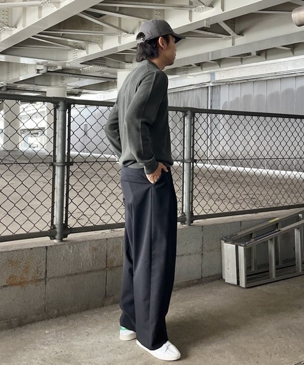 槙山 賢斗さんの「BEAMS WOMEN｜【別注】FRED PERRY / Skipper Knit Long Sleeve Polo Shirt」を使ったコーディネート