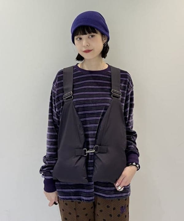 りかちょび/岸本梨佳さんの「BEAMS WOMEN｜maturely / オクタ ミリタリー ベスト」を使ったコーディネート