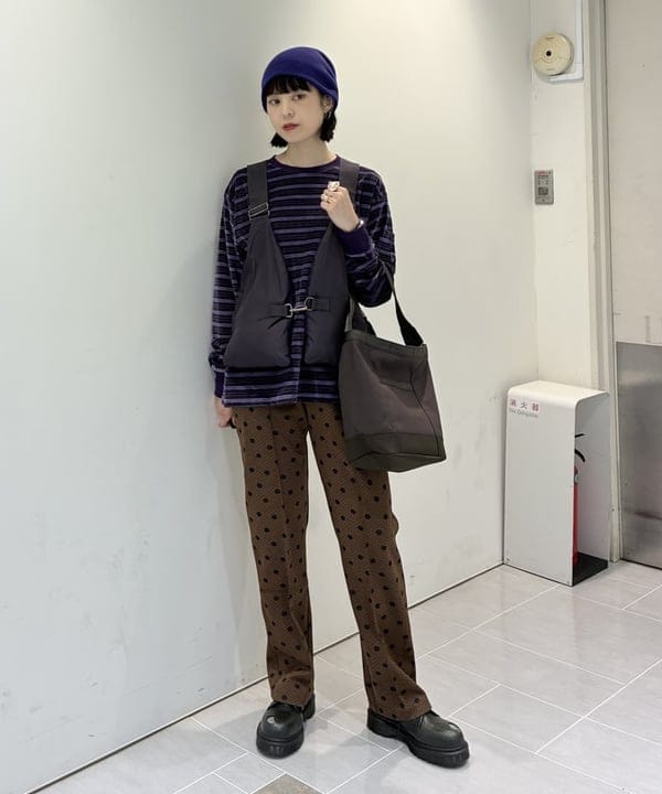りかちょび/岸本梨佳さんの「BEAMS WOMEN｜maturely / オクタ ミリタリー ベスト」を使ったコーディネート