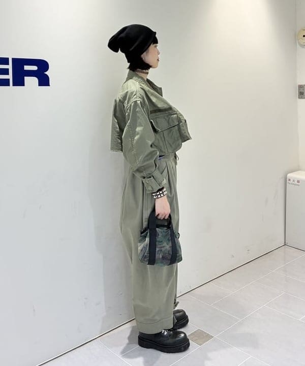 りかちょび/岸本梨佳さんの「BEAMS WOMEN｜メッシュ ボストンバッグ」を使ったコーディネート