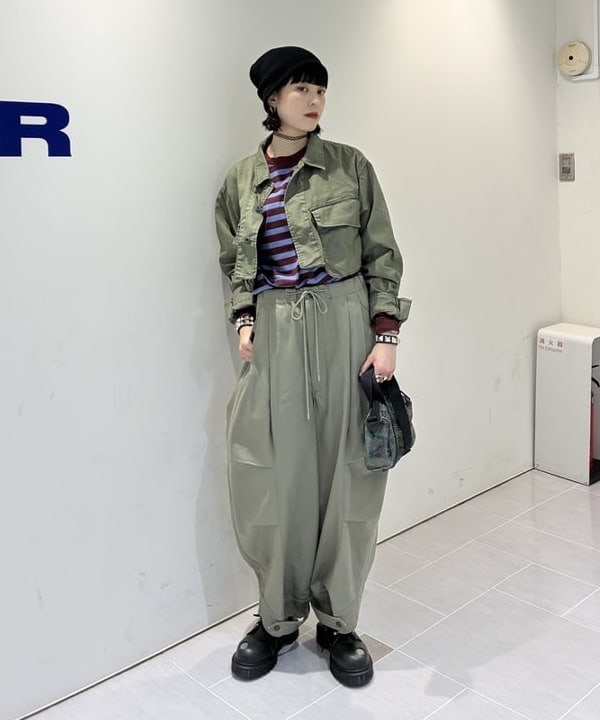 りかちょび/岸本梨佳さんの「BEAMS WOMEN｜メッシュ ボストンバッグ」を使ったコーディネート