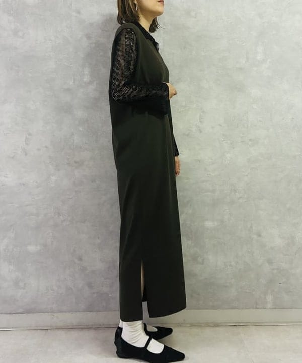 岩沢 珠代さんの「BEAMS WOMEN｜AK+1 / 総針 Iライン ワンピース」を使ったコーディネート