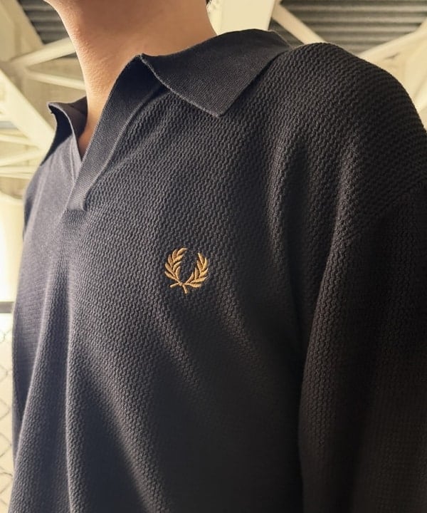 川崎 駿希さんの「BEAMS WOMEN｜BEAMS｜【別注】FRED PERRY / Skipper Knit Long Sleeve Polo Shirt」を使ったコーディネート