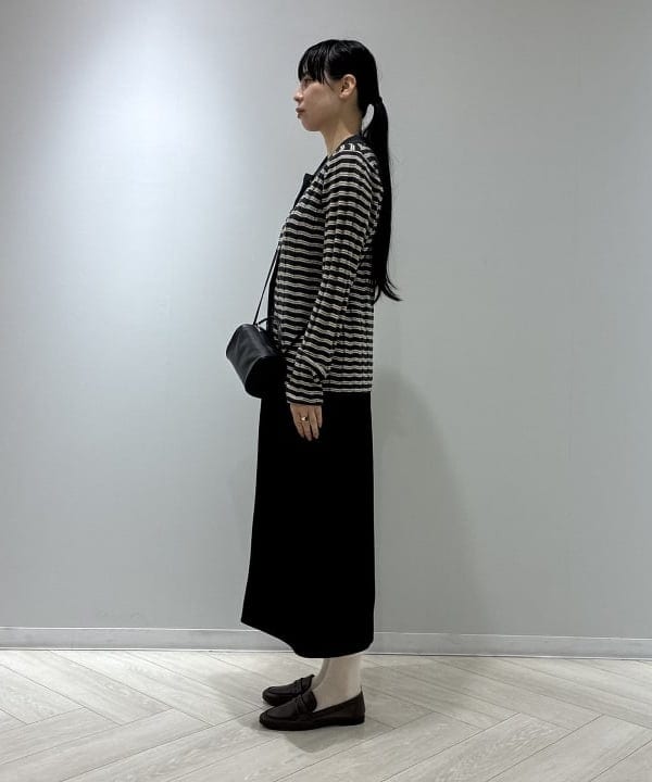 OSUMIさんの「BEAMS WOMEN｜スラブ バックサテン ワンピース」を使ったコーディネート