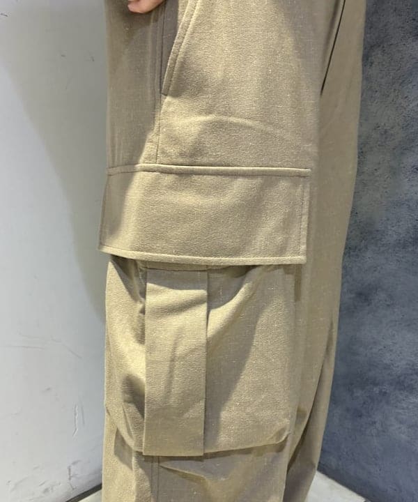 にしだてさんの「BEAMS WOMEN｜maturely / リネン ウール ミリタリー パンツ」を使ったコーディネート