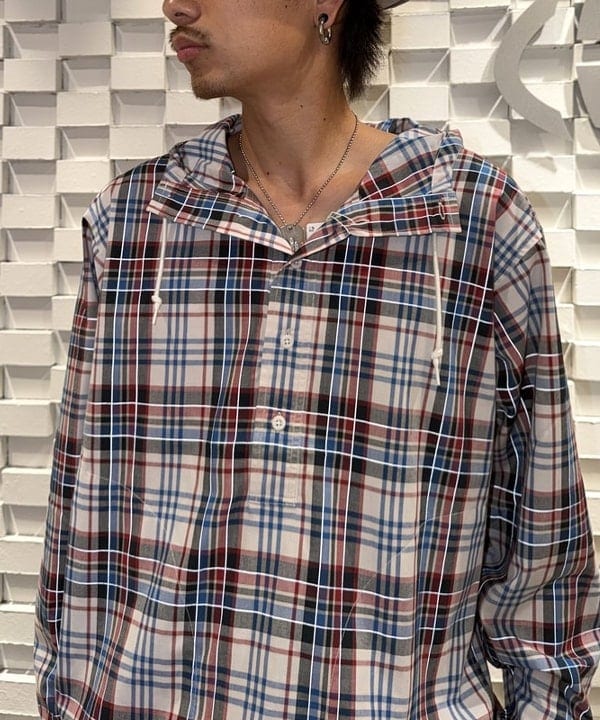 三宅 雄平さんの「BEAMS WOMEN｜チェック フーディシャツ」を使ったコーディネート