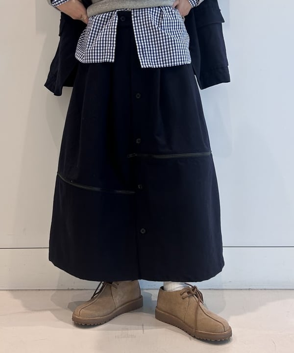 清水 彩乃さんの「BEAMS WOMEN｜100/2 ギンガムチェック ボタンダウン シャツ」を使ったコーディネート
