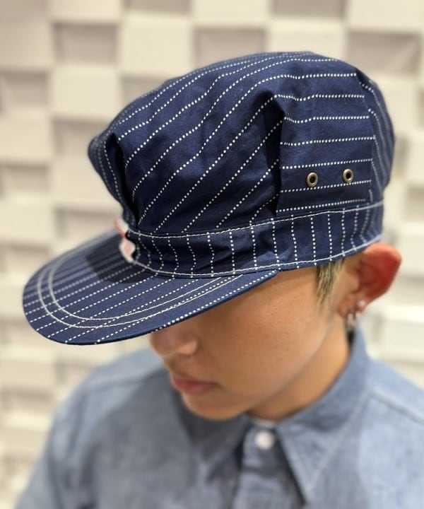 KUROCHANさんの「BEAMS WOMEN｜Work cap Indigo 3P Oxford Discharge Print Degreasing Wash」を使ったコーディネート