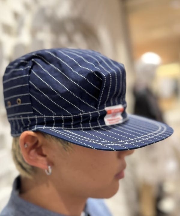 KUROCHANさんの「BEAMS WOMEN｜Work cap Indigo 3P Oxford Discharge Print Degreasing Wash」を使ったコーディネート