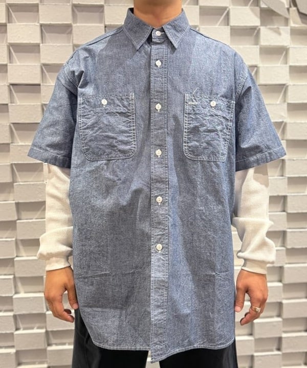 KUROCHANさんの「BEAMS WOMEN｜Work cap Indigo 3P Oxford Discharge Print Degreasing Wash」を使ったコーディネート