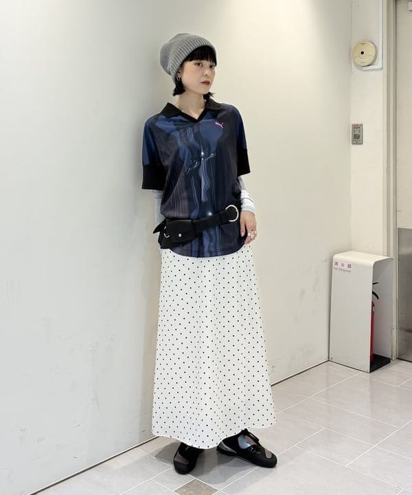 りかちょび/岸本梨佳さんの「BEAMS WOMEN｜ポケット ワイド ベルト」を使ったコーディネート