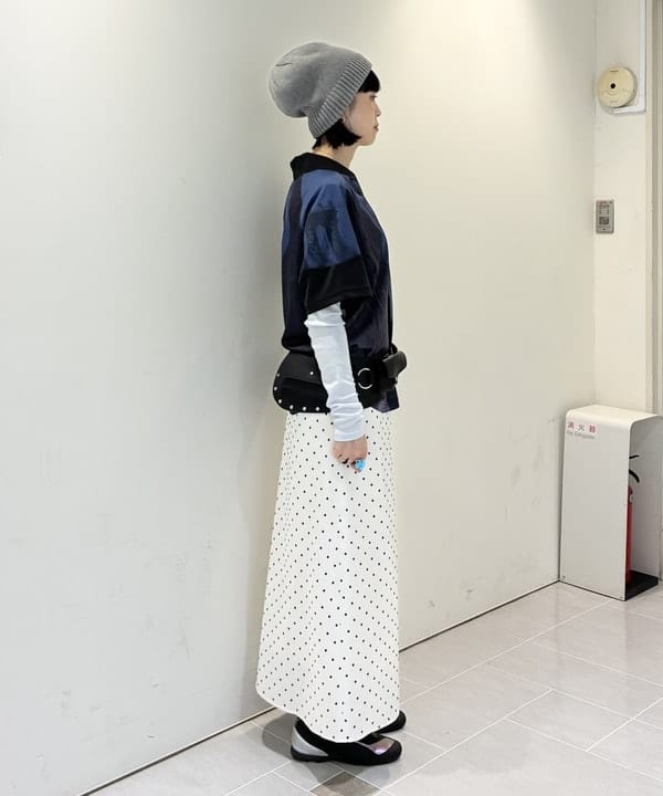 りかちょび/岸本梨佳さんの「BEAMS WOMEN｜ポケット ワイド ベルト」を使ったコーディネート