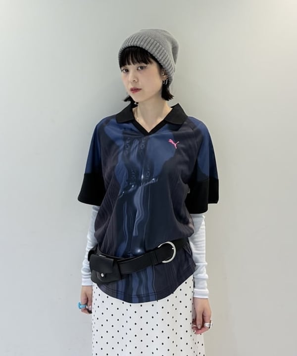 りかちょび/岸本梨佳さんの「BEAMS WOMEN｜ポケット ワイド ベルト」を使ったコーディネート