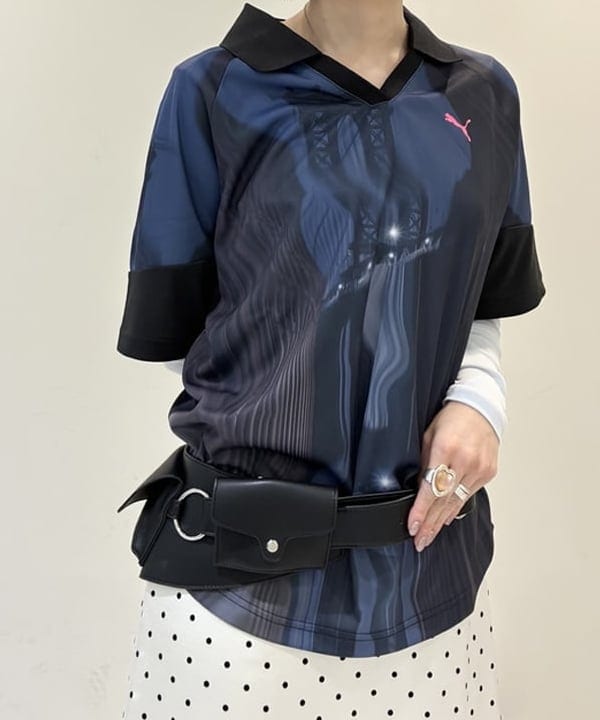 りかちょび/岸本梨佳さんの「BEAMS WOMEN｜ポケット ワイド ベルト」を使ったコーディネート