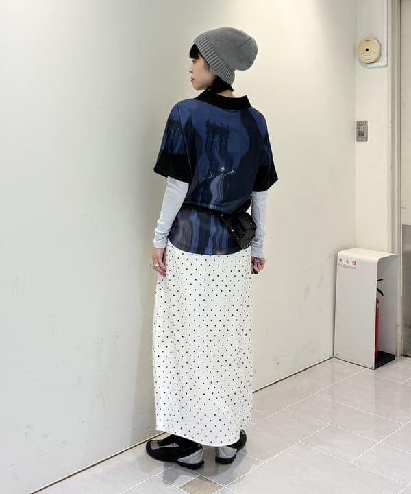 りかちょび/岸本梨佳さんの「BEAMS WOMEN｜ポケット ワイド ベルト」を使ったコーディネート