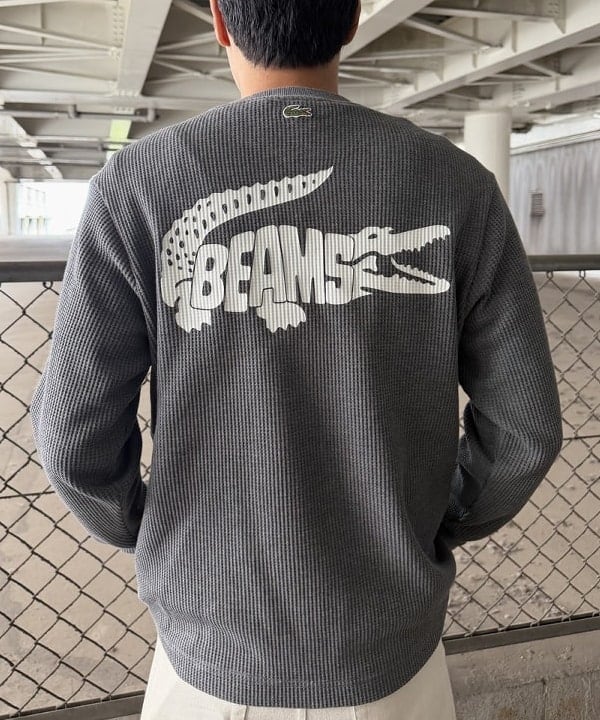 川崎 駿希さんの「BEAMS WOMEN｜BEAMS｜【別注】LACOSTE / ロゴ サーマル Tシャツ」を使ったコーディネート