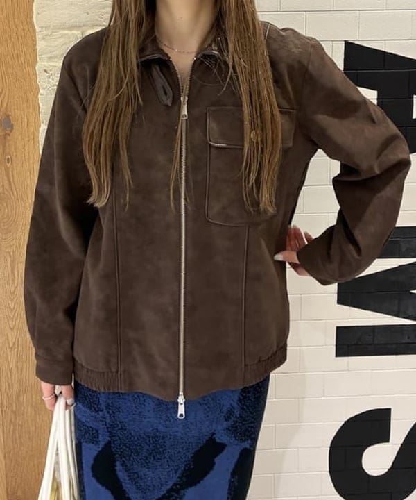 CHIHIROさんの「BEAMS WOMEN｜BAUM UND PFERDGARTEN / BELINE フェイクスエード ブルゾン」を使ったコーディネート