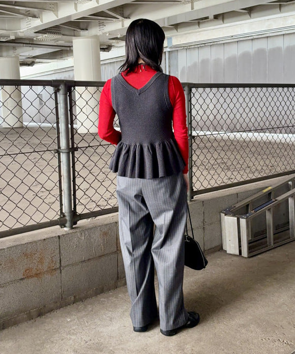 早川 萌子さんの「BEAMS WOMEN｜maturely / ウール コマンド ロングスリーブ」を使ったコーディネート