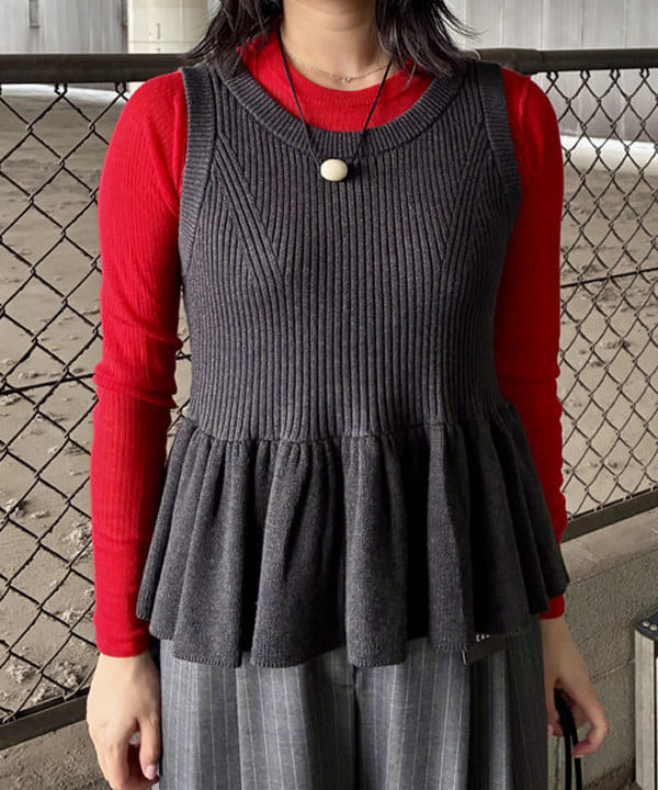 早川 萌子さんの「BEAMS WOMEN｜maturely / ウール コマンド ロングスリーブ」を使ったコーディネート