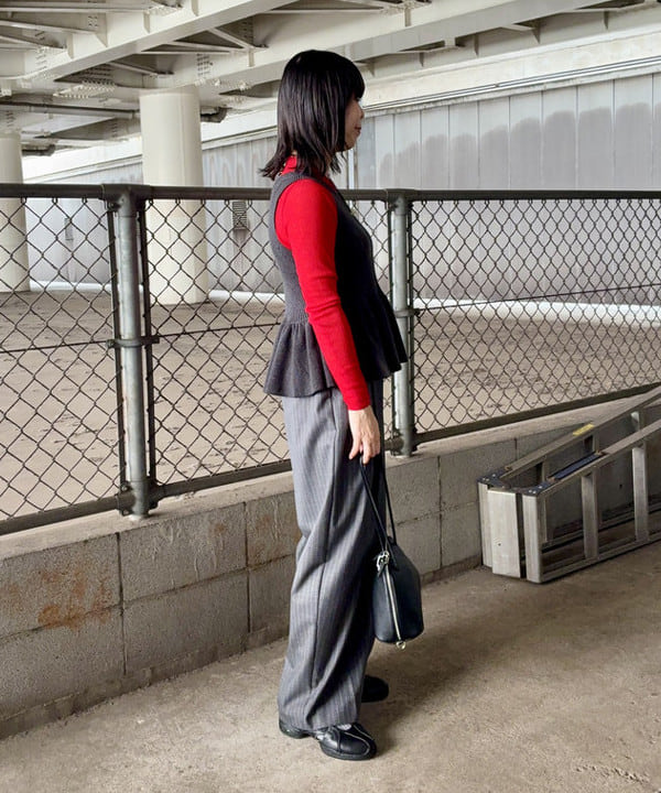早川 萌子さんの「BEAMS WOMEN｜maturely / ウール コマンド ロングスリーブ」を使ったコーディネート