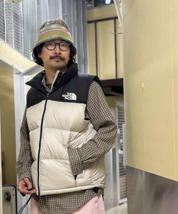 BAKU(東江 漠)さんの「THE NORTH FACE / ヌプシ ベスト」を使ったコーディネート