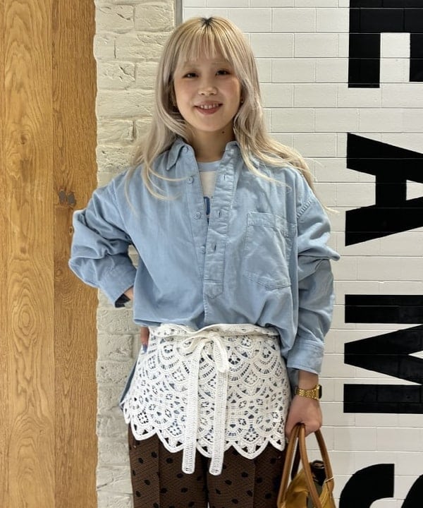 ando naoさんの「BEAMS WOMEN｜コード ワーク シャツ」を使ったコーディネート