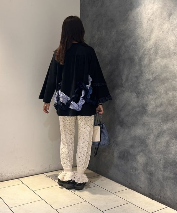 ななこさんの「BEAMS WOMEN｜【別注】N,P,E / リプロダクション デニムスキャニング リバーシブルバッグ S」を使ったコーディネート