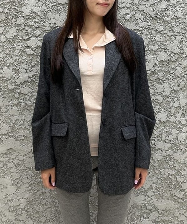 ハルカさんの「BEAMS WOMEN｜リブ ヘンリーネック フーディー」を使ったコーディネート