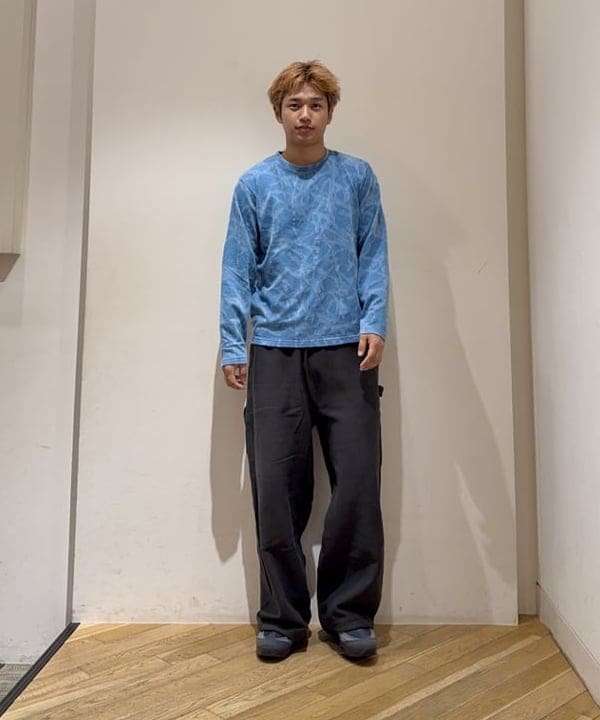 BEAMS LIGHTS リバティプリントカジュアルパンツ ネイビー系 36 BEAMS LIGHTS リバティプリントカジュアルパンツ ネイビー系 36