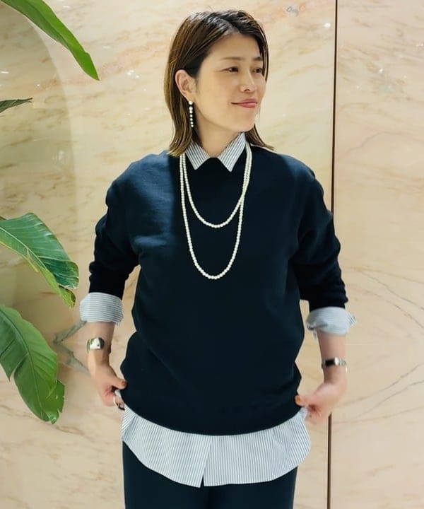 岩沢 珠代さんの「BEAMS WOMEN｜AK+1 / タスラン オーバーコート」を使ったコーディネート