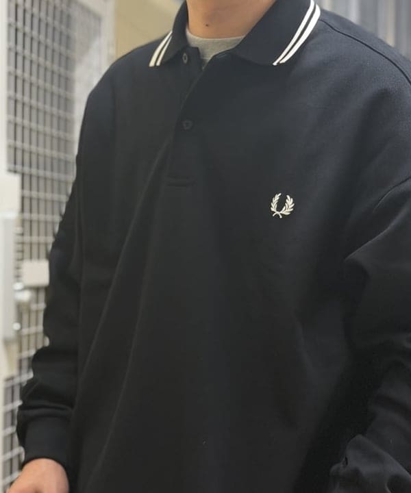 BAKU(東江 漠)さんの「BEAMS WOMEN｜【別注】FRED PERRY / Pique Long Sleeve Polo Shirt」を使ったコーディネート