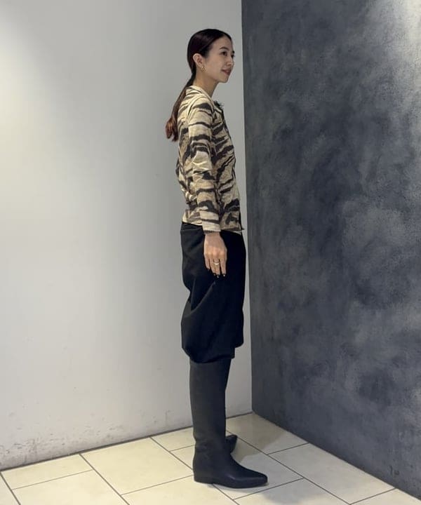 ササキさんの「BEAMS WOMEN｜【別注】REMME / ロング ブーツ」を使ったコーディネート