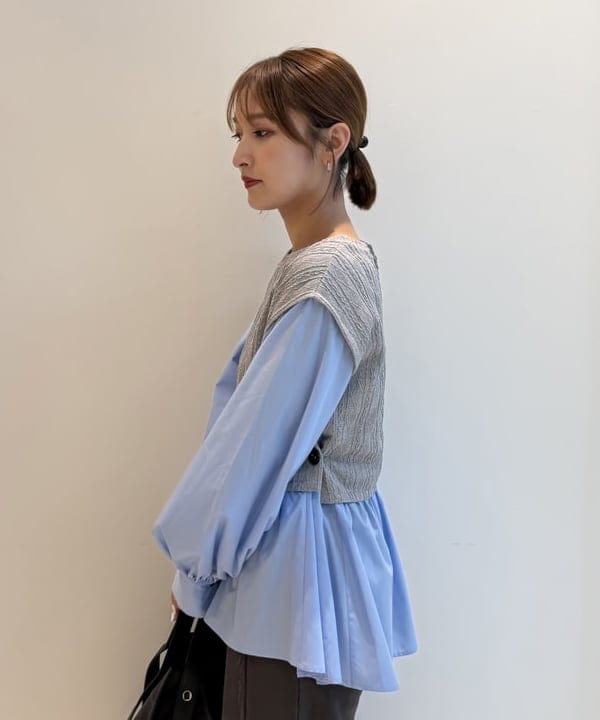 松本 佳菜子さんの「BEAMS WOMEN｜カット オフライン スウェット パンツ」を使ったコーディネート