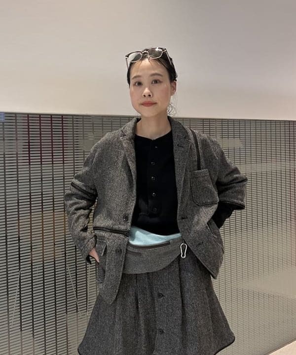 清水 彩乃さんの「BEAMS WOMEN｜EG_zip_HB_SK_SP」を使ったコーディネート