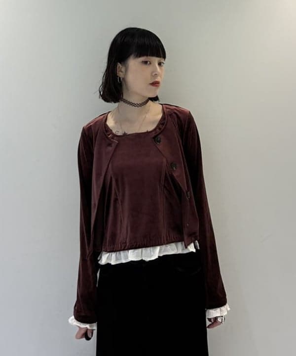りかちょび/岸本梨佳さんの「BEAMS WOMEN｜MIX フェイク ファー バッグ」を使ったコーディネート