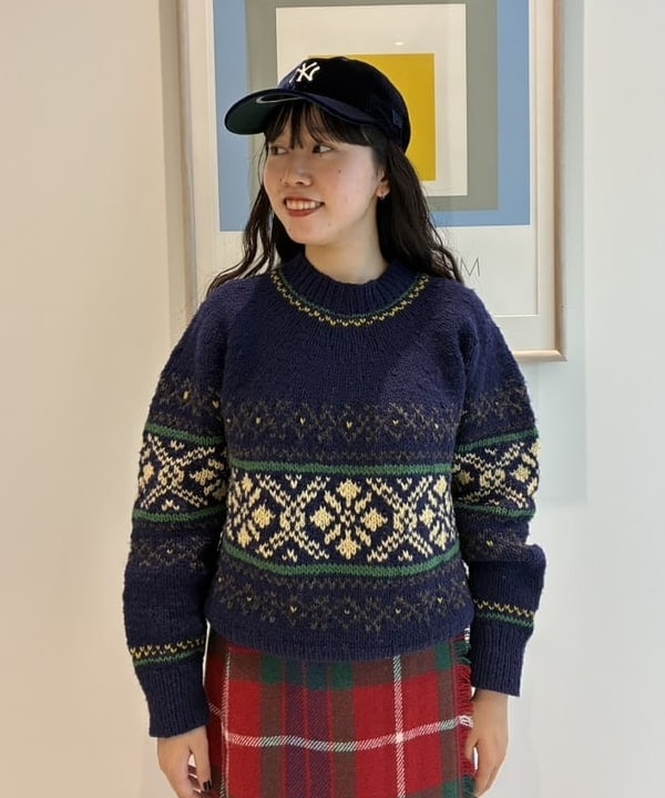 チナツさんの「BEAMS WOMEN｜ボーイ ワーク チェックシャツ」を使ったコーディネート