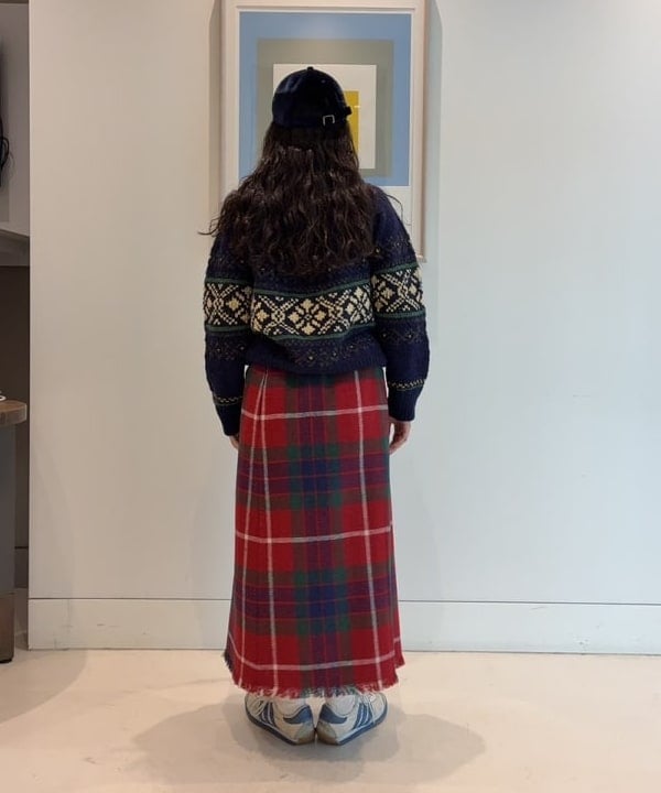 チナツさんの「BEAMS WOMEN｜ボーイ ワーク チェックシャツ」を使ったコーディネート
