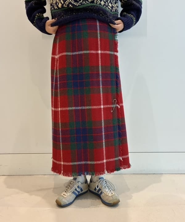 チナツさんの「BEAMS WOMEN｜ボーイ ワーク チェックシャツ」を使ったコーディネート