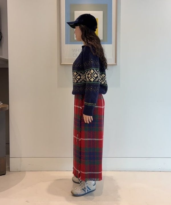 チナツさんの「BEAMS WOMEN｜ボーイ ワーク チェックシャツ」を使ったコーディネート