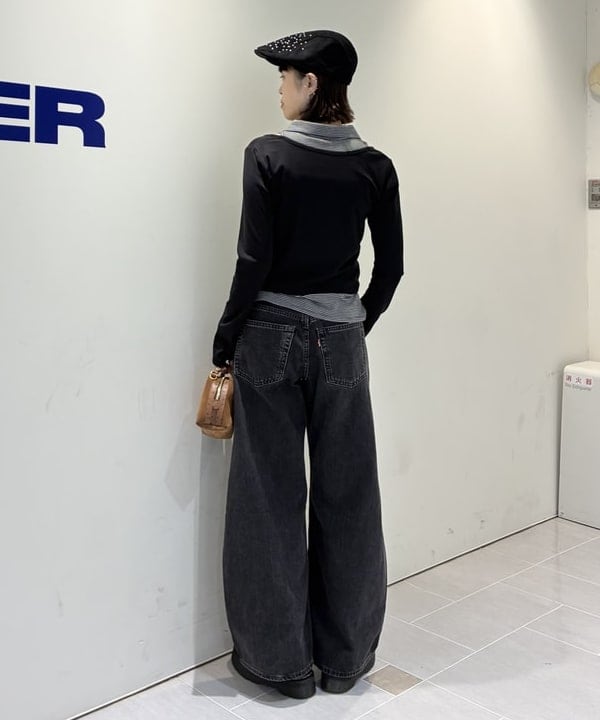 りかちょび/岸本梨佳さんの「BEAMS WOMEN｜スタッズ フェイクスエード ハンチング」を使ったコーディネート