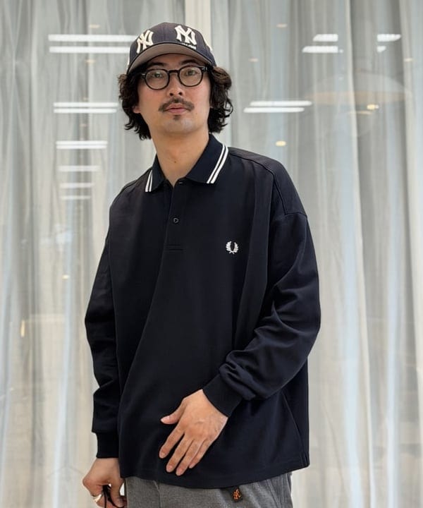 BAKU(東江 漠)さんの「【別注】FRED PERRY / Pique Long Sleeve Polo Shirt」を使ったコーディネート