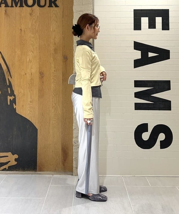 チナさんの「BEAMS WOMEN｜ノースリーブ シャツ レイヤード カーディガン」を使ったコーディネート